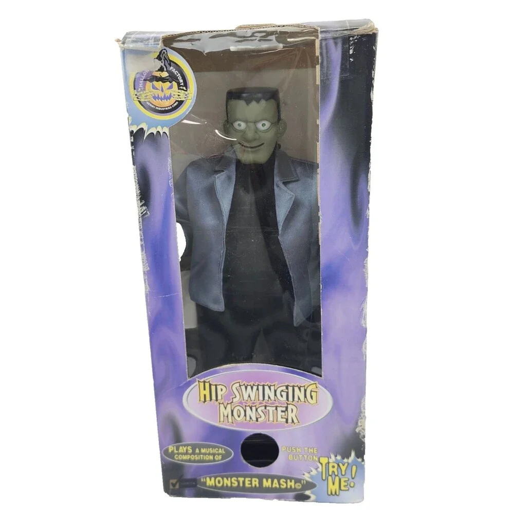 Gemmy Animated Hip Swinging Frankenstein Monster Mash Halloween Vintage 1998